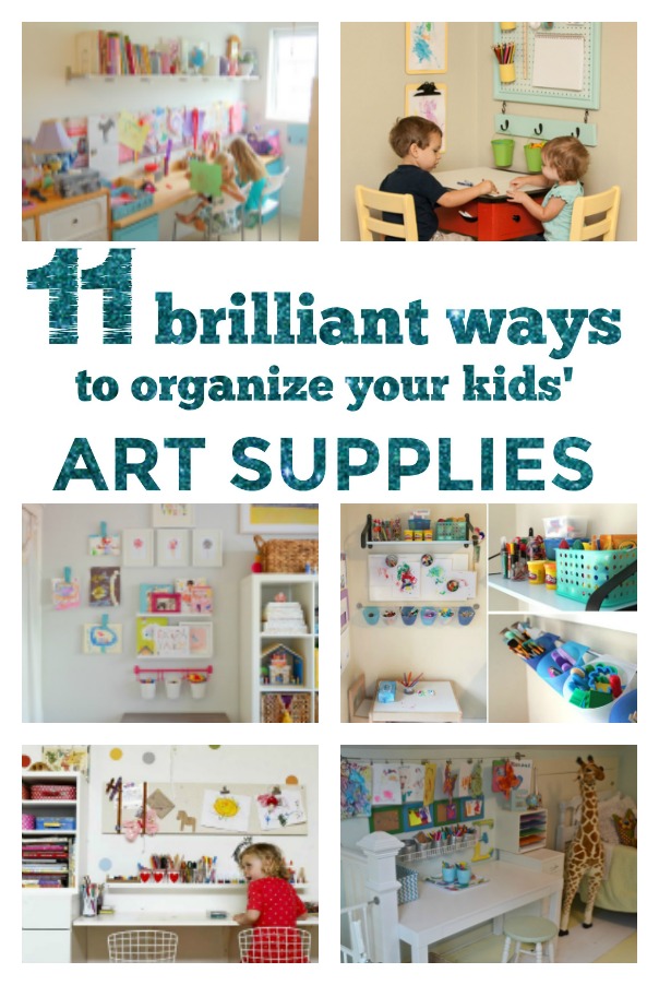 kids art storage