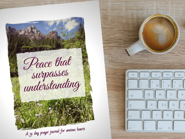 31 days of Bible verses to combat anxiety and worry. Download and print the prayer journal for free. Each page includes space to write your prayers to God, and verses to read about God's faithfulness and peace. #prayerjournal