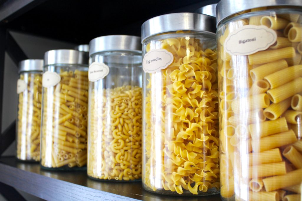 Pasta organization (and our 